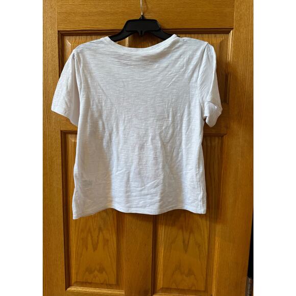 Cinq a Sept Ooh La La Shrunken Tee - White - Medium - Picture 4 of 4